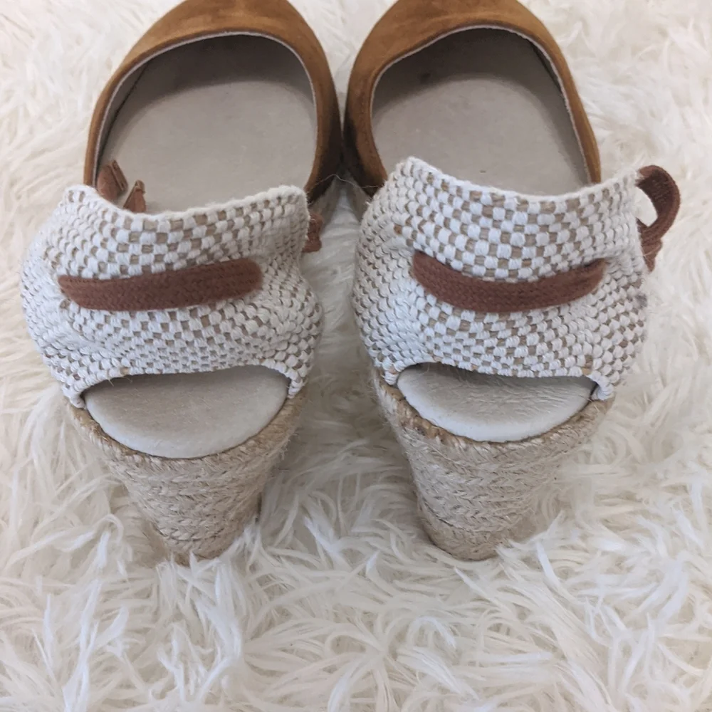 REFORMATION Suede Lace Up Espadrilles Sz 9.5 - Picture 4 of 9